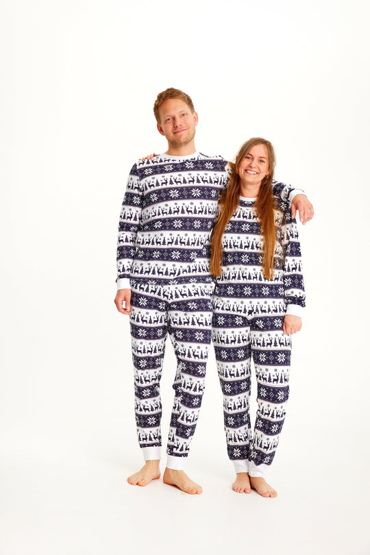 R&B | Rentier Weihnachten Pyjama Marine Männer