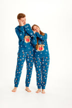 R&B | Rudolfs Weihnachts-Pyjama Blau Damen