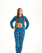 R&B | Rudolfs Weihnachts-Pyjama Blau Damen