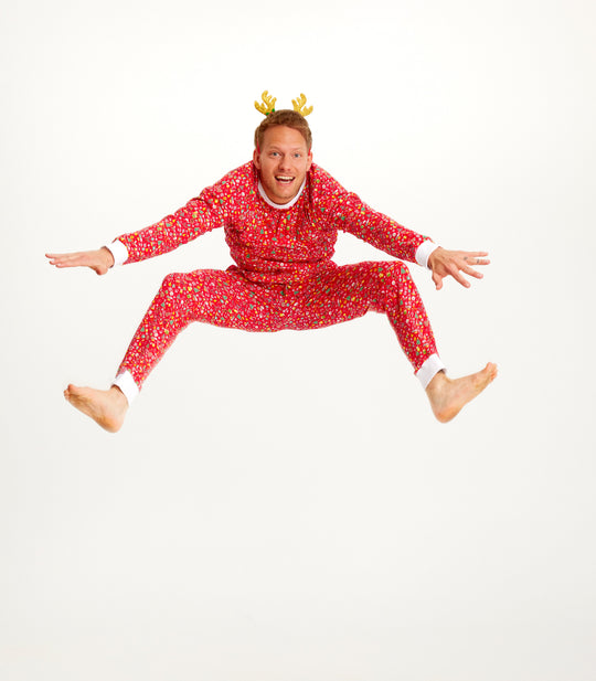 R&B | Verrückte Weihnachts-Pyjamas Rot Herren
