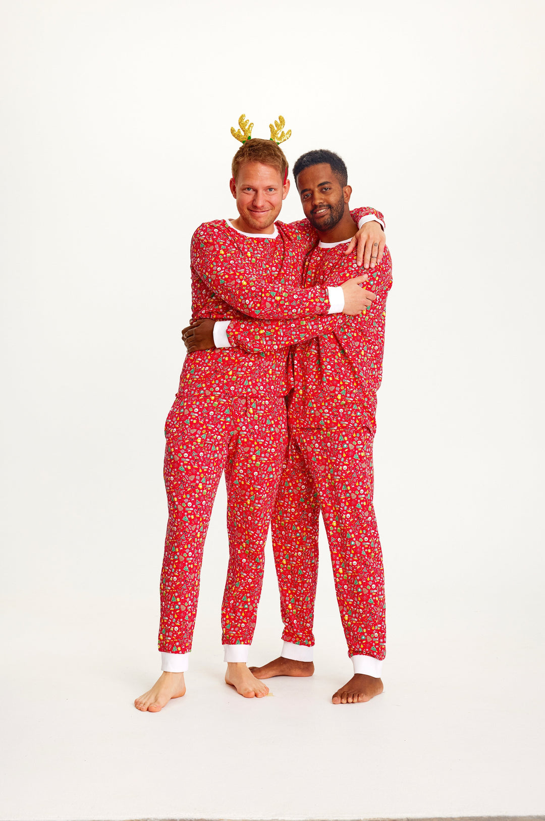 R&B | Verrückte Weihnachts-Pyjamas Rot Herren
