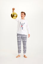 R&B | Süße Weihnachten Schlafanzug Blau Männer