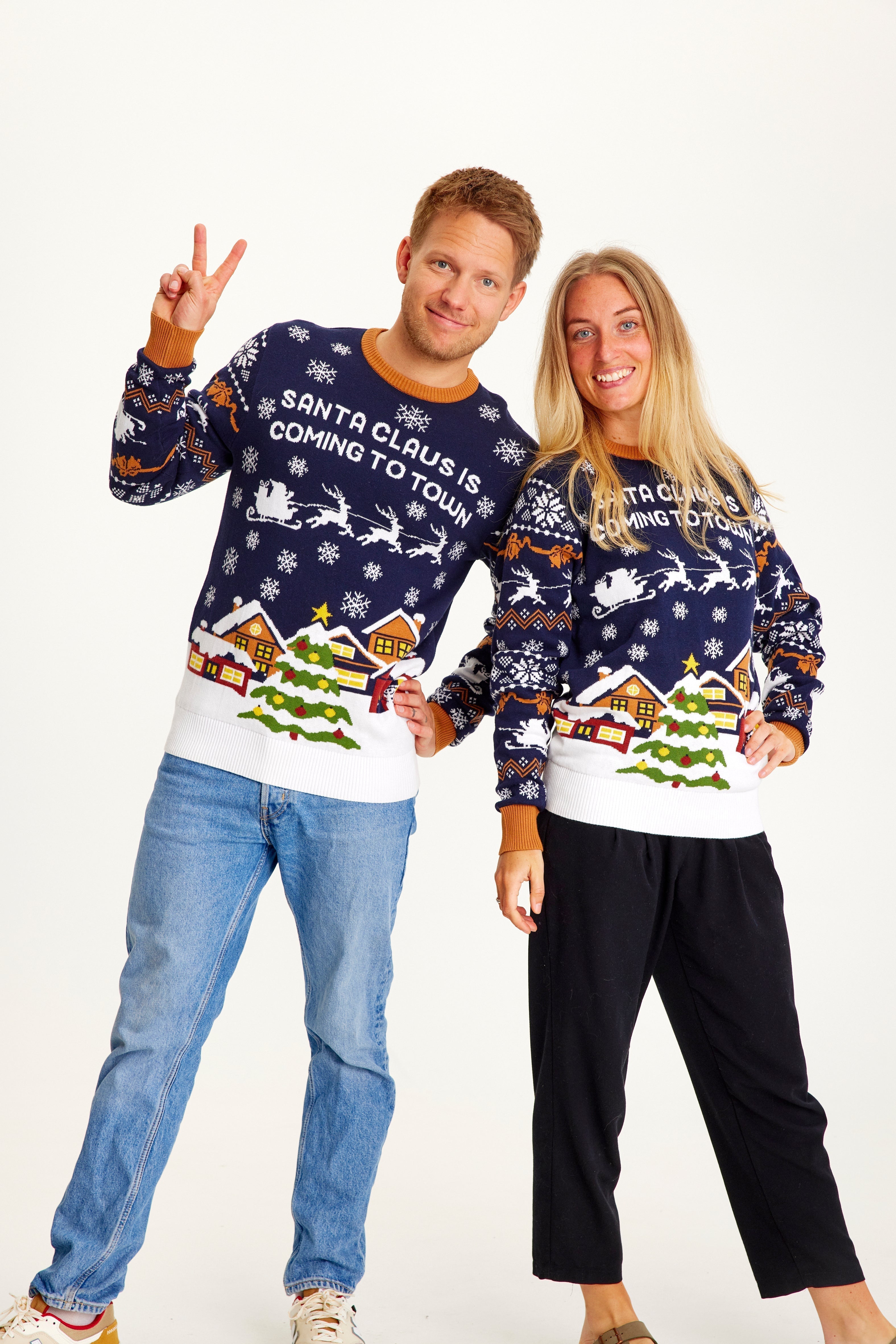 R&B | Der Weihnachtsmann kommt in die Stadt Navy Damen