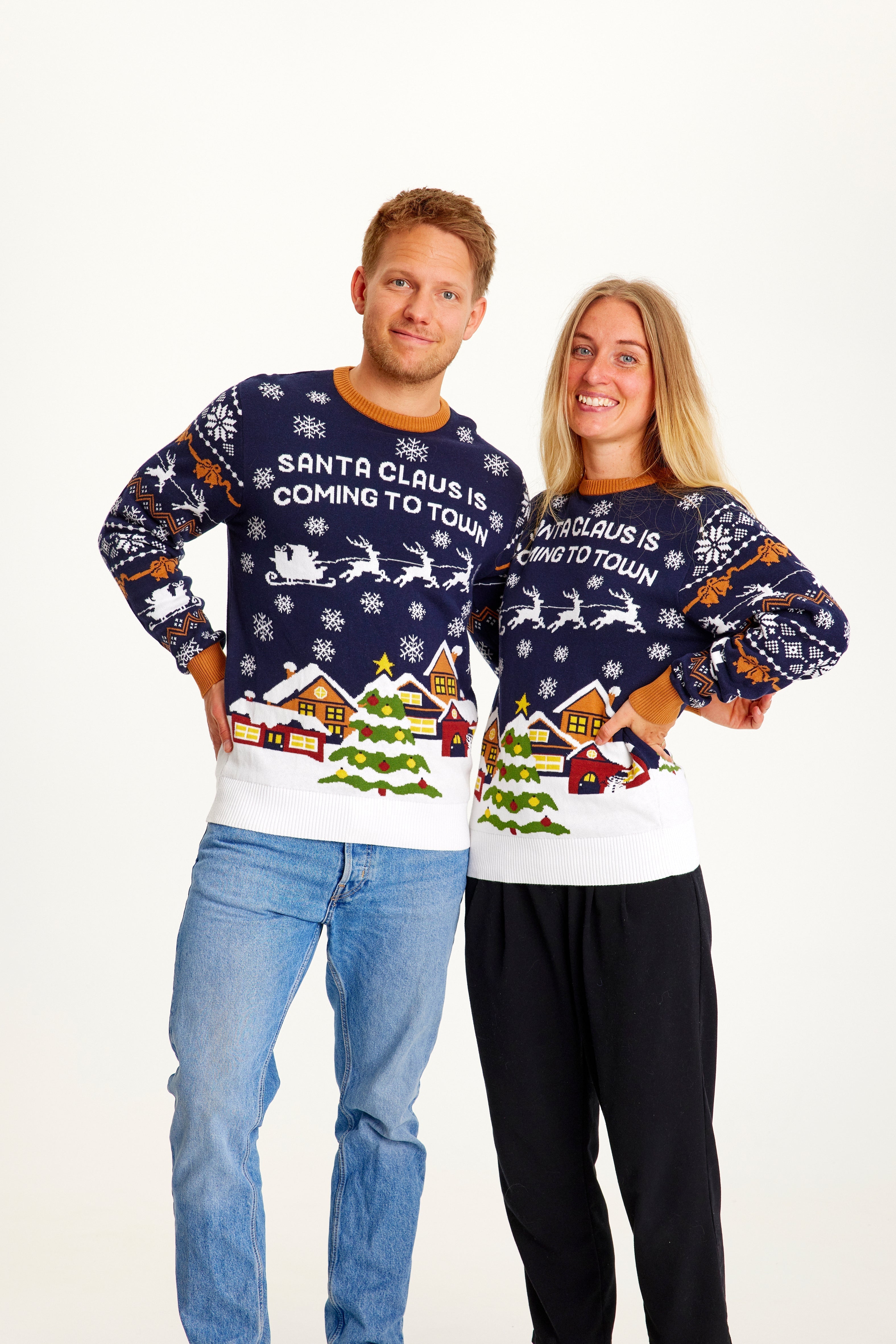 R&B | Der Weihnachtsmann kommt in die Stadt Navy Damen