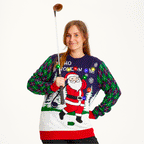 R&B | Ho Ho Hole In One Weihnachts-Pullover Damen
