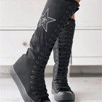 Schnürstiefel mit Quasten R&B