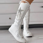 Schnürstiefel mit Quasten R&B
