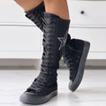 Schnürstiefel mit Quasten R&B
