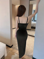 Satin Abendkleid | Khem