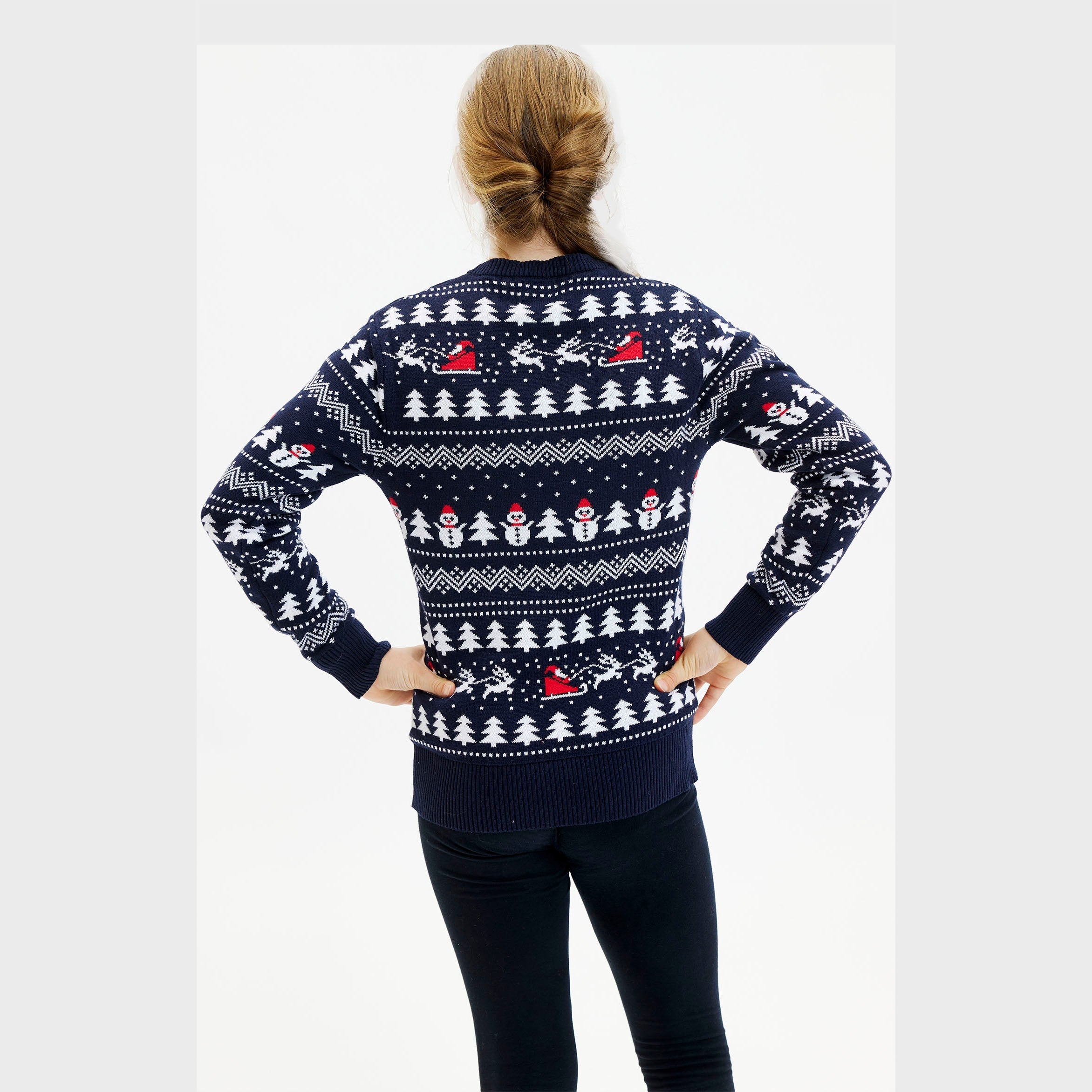 R&B | Der stilvolle Weihnachtspullover Navy Kinder