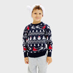 R&B | Der stilvolle Weihnachtspullover Navy Kinder