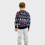 R&B | Der stilvolle Weihnachtspullover Navy Kinder