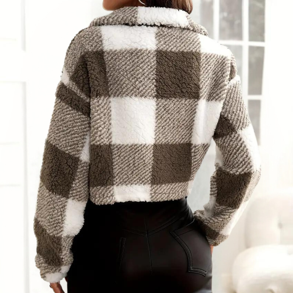 R&B | Stilvolle Karierte Herbstjacke für Damen
