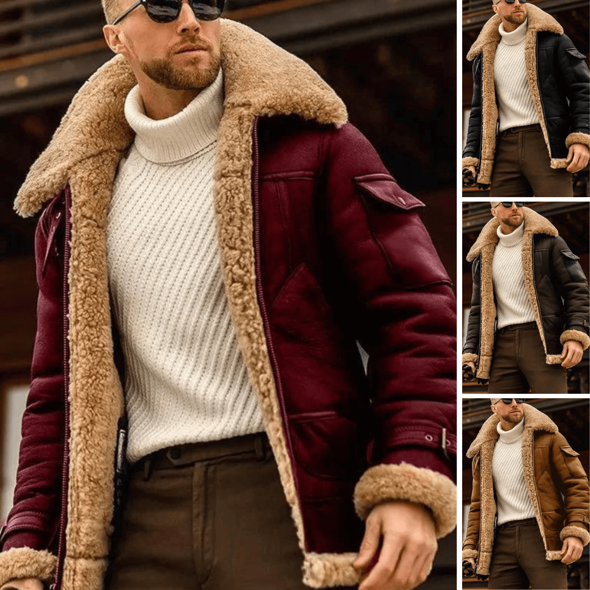 R&B | PU-Lederjacke - Männer Mode