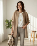 R&B | Damen Cardigan Aus Wolle und Mohair Chic und Bequem