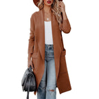 R&B | Eleganter Strick Winter Wildledermantel