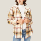 R&B | Karierte Hemd mit Kapuze und Knöpfen Baumwolle/polyester Lässig und Trendy