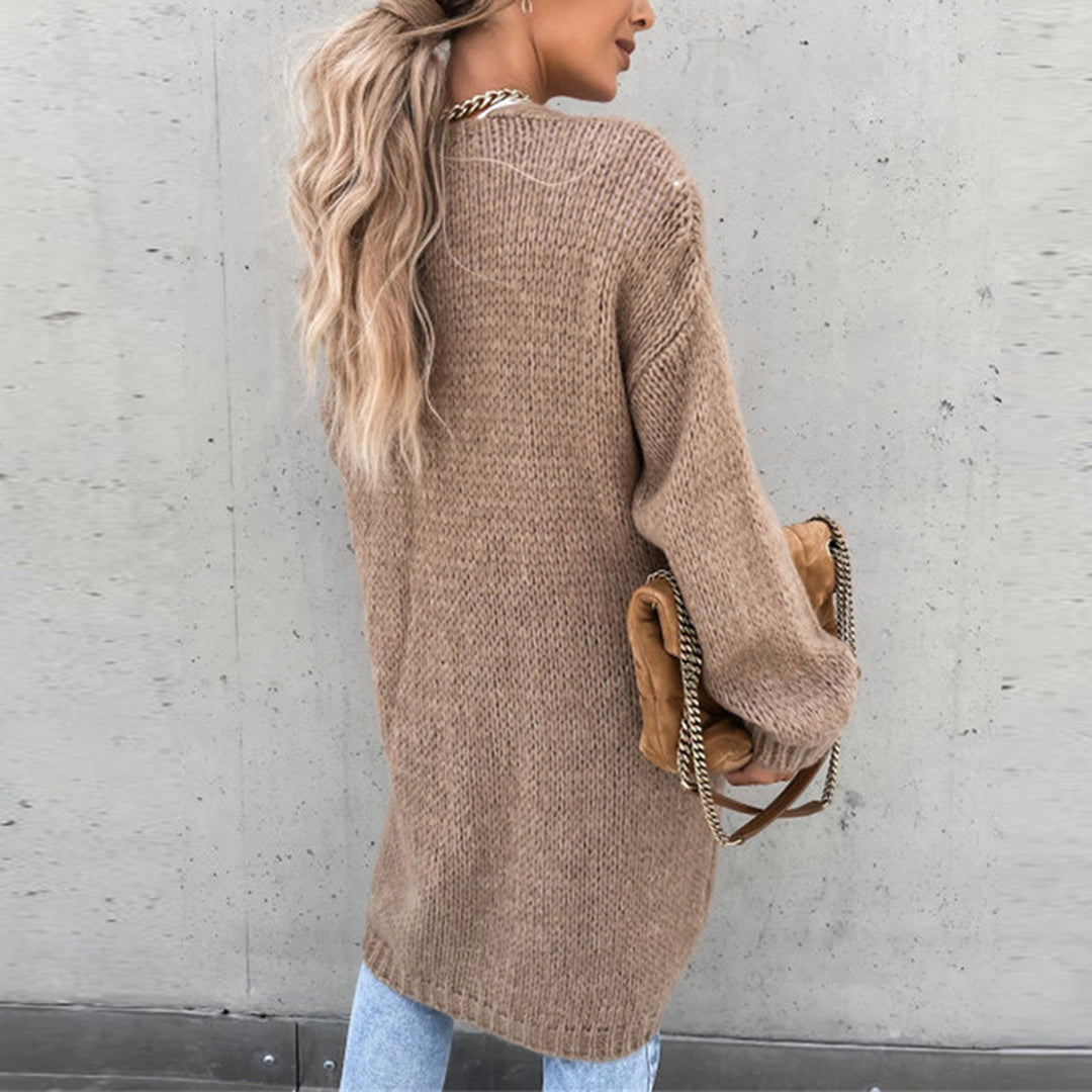 Zeitloses Langarm-Cardigan für Damen