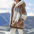 R&B | Winterfleecejacke mit Kapuze für Frauen