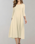 R&B | Swingkleid Mit 3/4 Ärmeln Für Einen Stilvollen Look