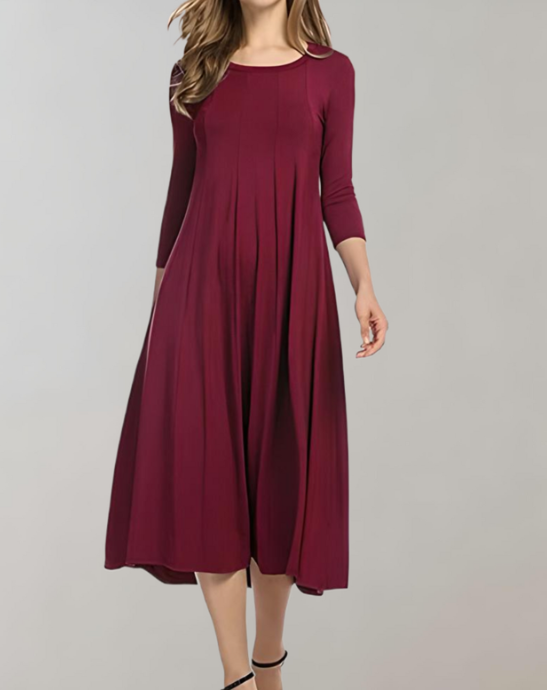R&B | Swingkleid Mit 3/4 Ärmeln Für Einen Stilvollen Look