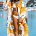 R&B | Kimono Strandkleid mit Breiten Ärmeln