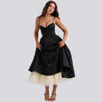 R&B | Stilvolle V-Ausschnitt A-Linien Maxi Kleid