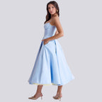 R&B | Stilvolle V-Ausschnitt A-Linien Maxi Kleid