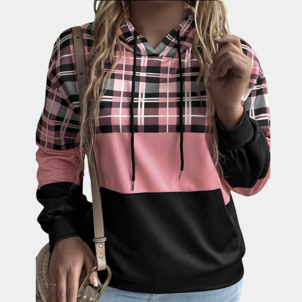 R&B | Moderne Farbblock-Hoodie für Frauen Perfekt für den Herbst