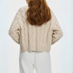 R&B | Strickjacke Damen mit Kabelmuster
