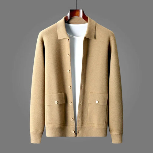 R&B | Woll-Strickjacke mit Knöpfen