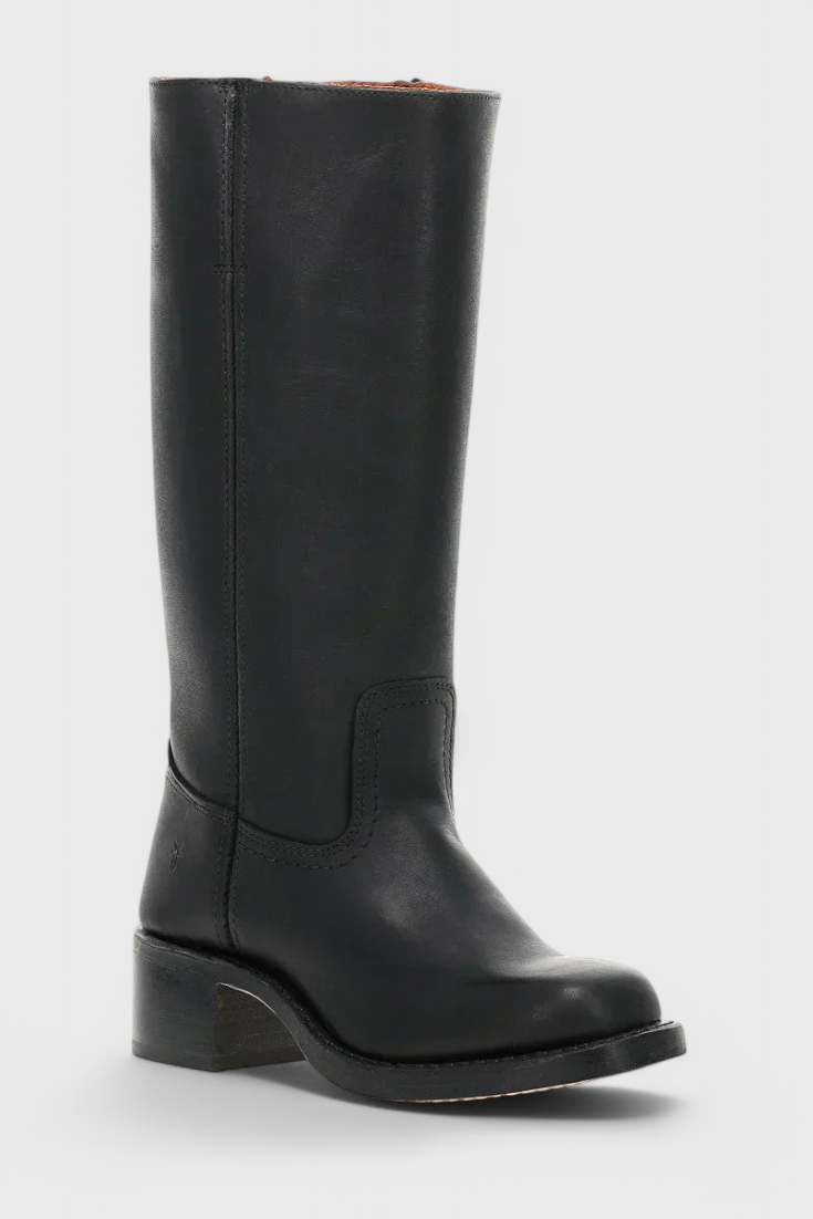 Kniehohe Stiefel | Niedriger Absatz | Breiter Absatz | Stiefel mit Absatz | Damenstiefel R&B