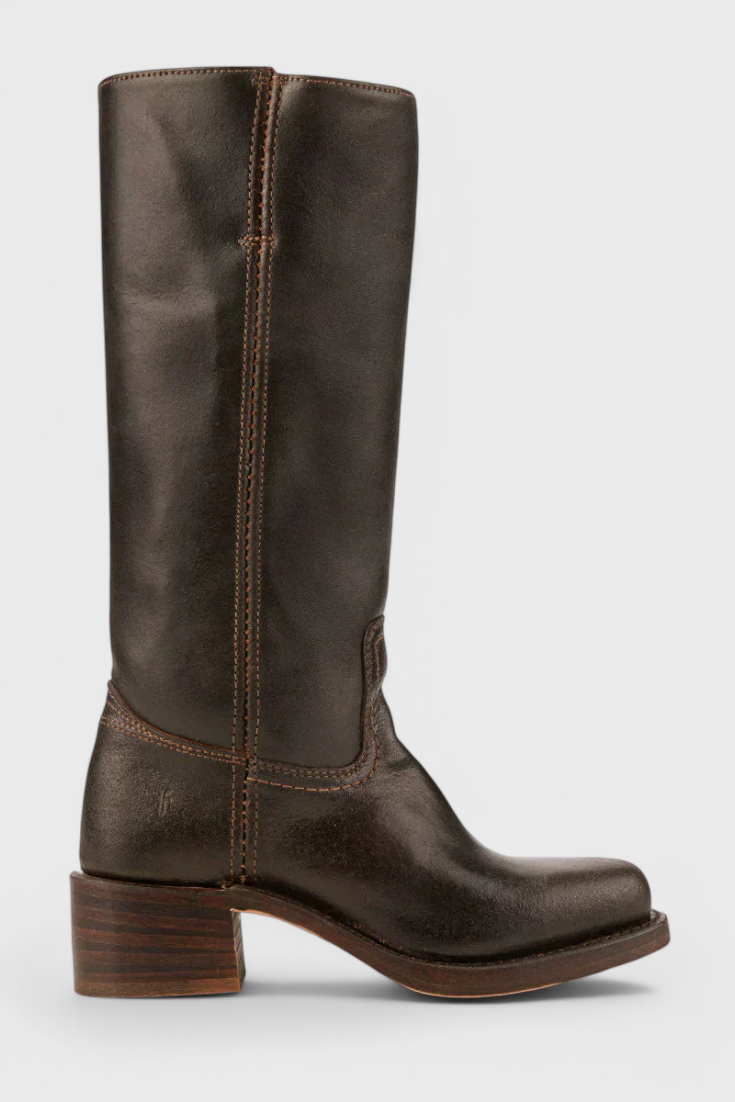 Kniehohe Stiefel | Niedriger Absatz | Breiter Absatz | Stiefel mit Absatz | Damenstiefel R&B