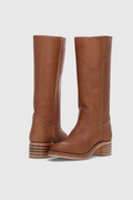 Kniehohe Stiefel | Niedriger Absatz | Breiter Absatz | Stiefel mit Absatz | Damenstiefel R&B