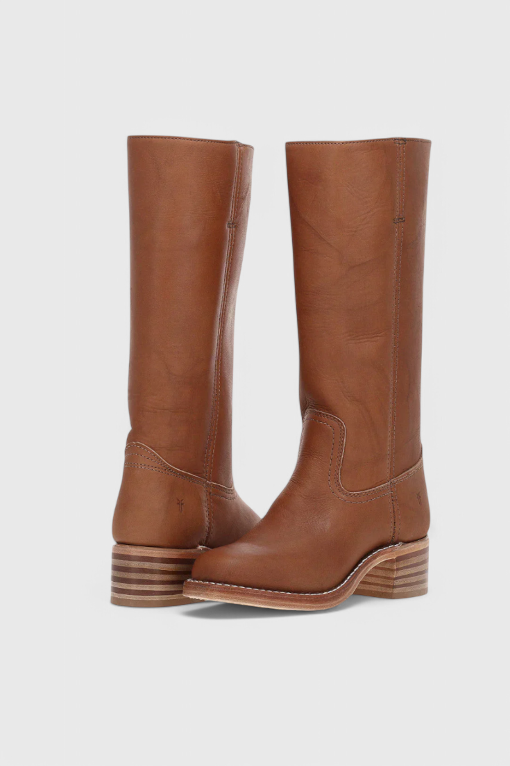 Kniehohe Stiefel | Niedriger Absatz | Breiter Absatz | Stiefel mit Absatz | Damenstiefel R&B
