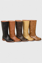 Kniehohe Stiefel | Niedriger Absatz | Breiter Absatz | Stiefel mit Absatz | Damenstiefel R&B