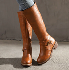 R&B | Damenschuhe mit Schnalle Blockabsatzschuhe