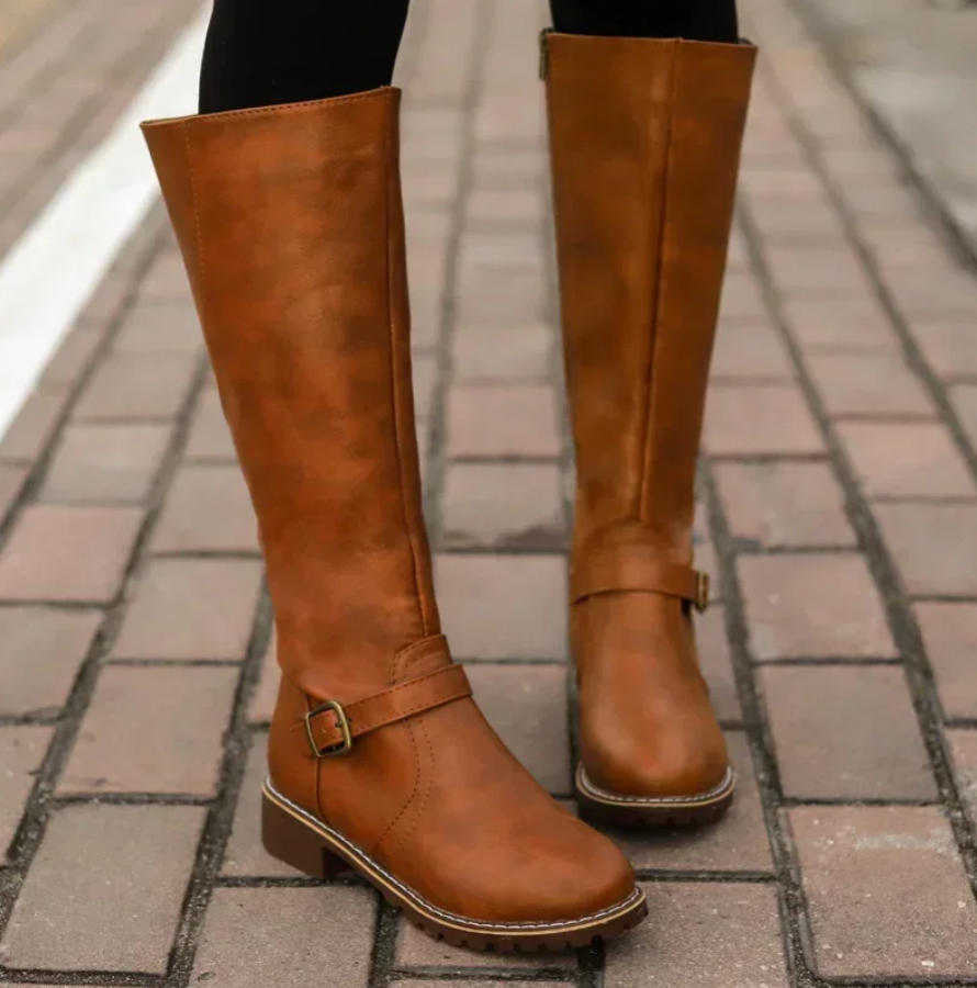 R&B | Damenschuhe mit Schnalle Blockabsatzschuhe