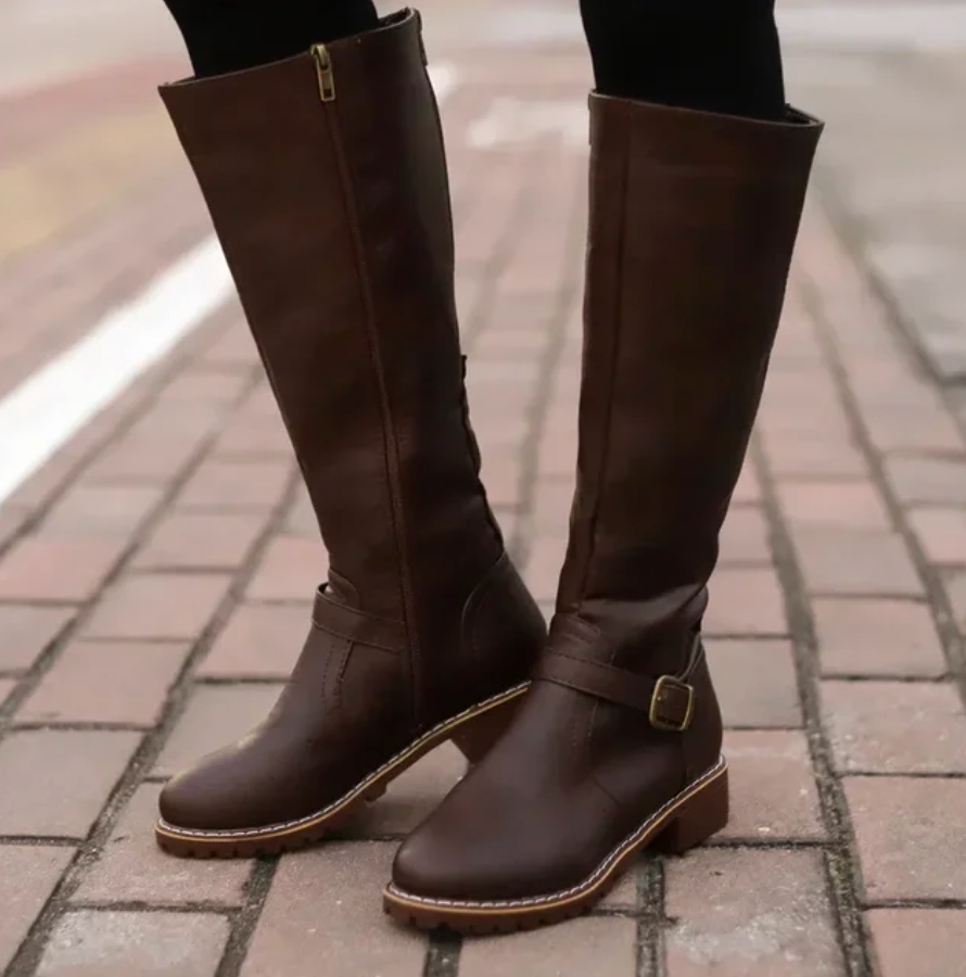 R&B | Damenschuhe mit Schnalle Blockabsatzschuhe
