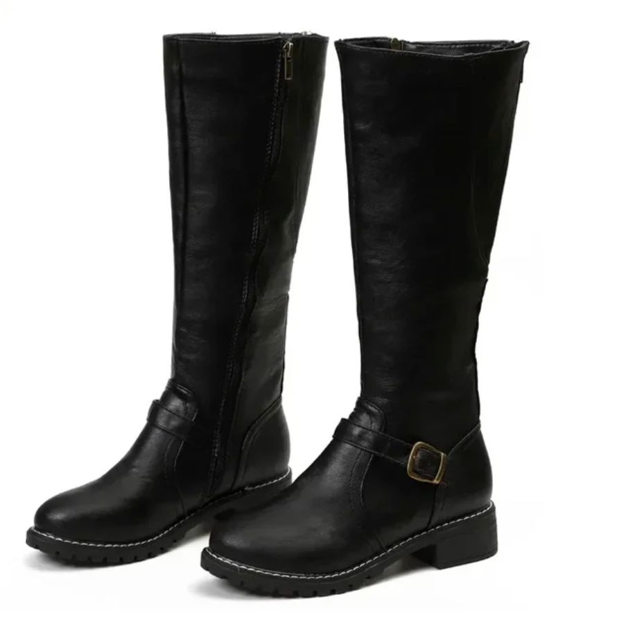 R&B | Damenschuhe mit Schnalle Blockabsatzschuhe