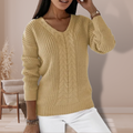 R&B | Strickpullover mit V-ausschnitt Weiche Acryl Klassisch und Komfortabel