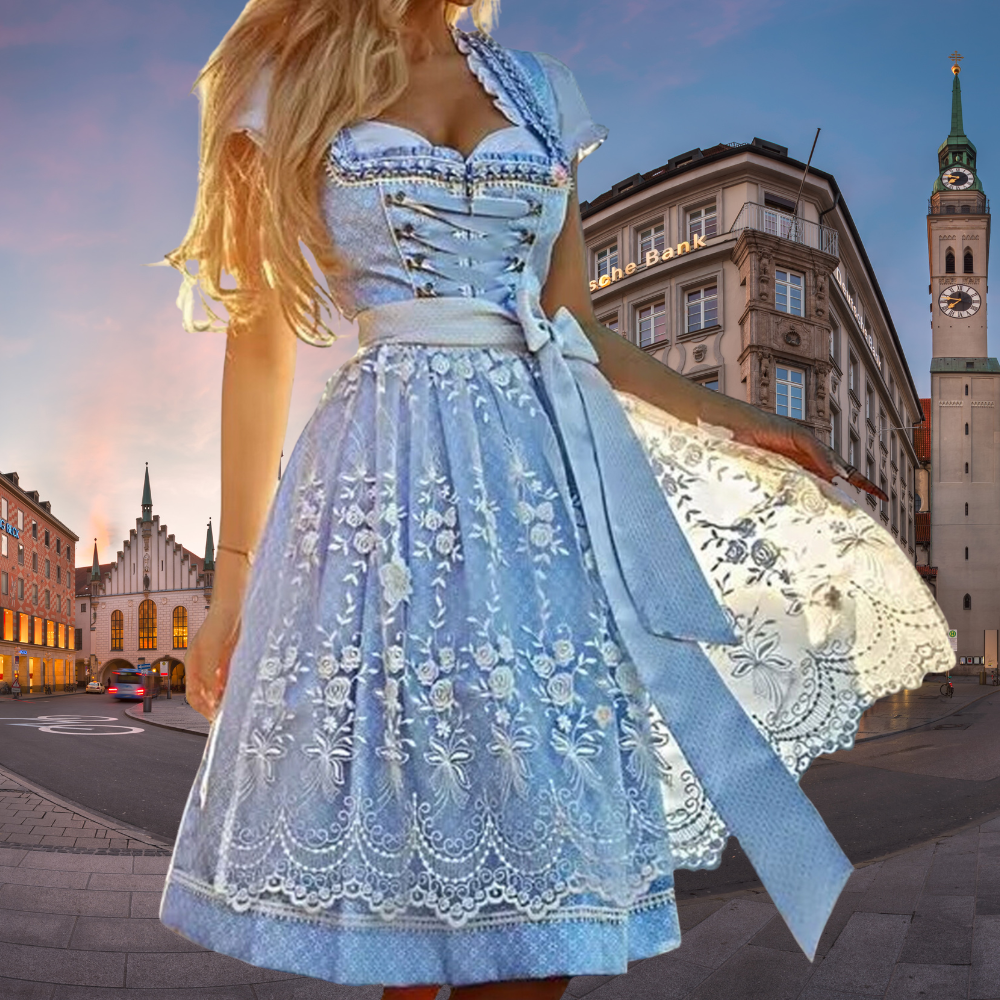 R&B Einzigartige Damen-Tracht mit Schürze