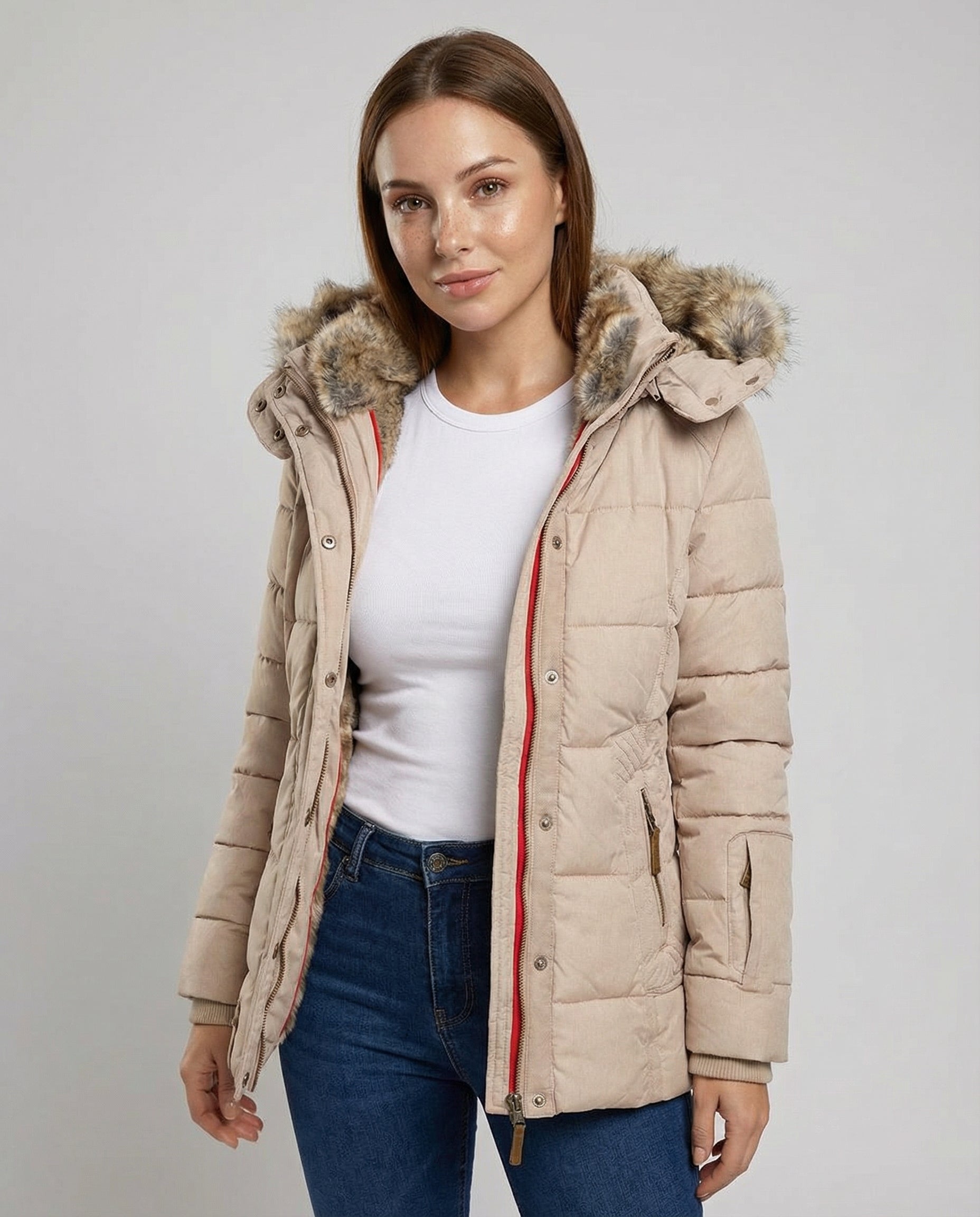 Warme Gefütterte Winterjacke Damen | R&B