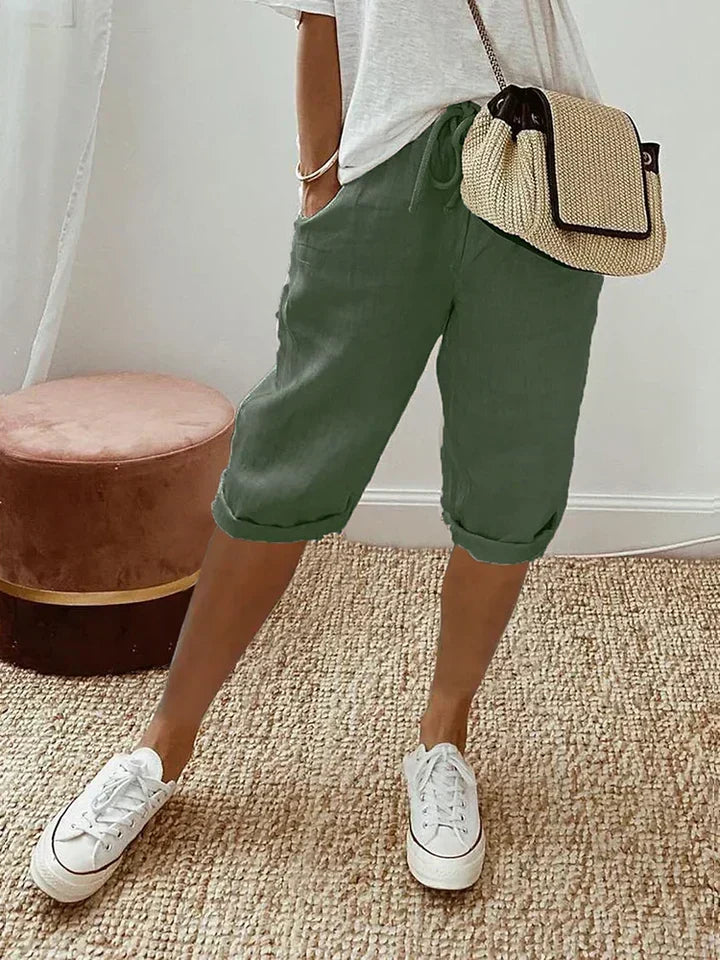 R&B | Shorts Aus Baumwolle und Leinen für Frauen