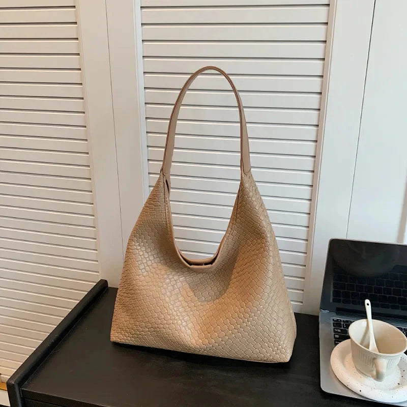 R&B | Tasche Vegan Leder Alltag Gewebte Tasche Schultertasche