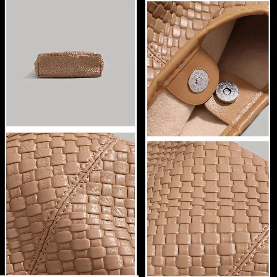 R&B | Tasche Vegan Leder Alltag Gewebte Tasche Schultertasche