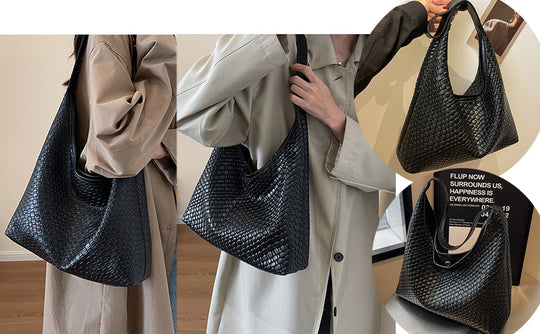 R&B | Tasche Vegan Leder Alltag Gewebte Tasche Schultertasche