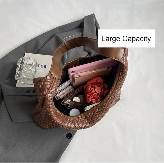 R&B | Tasche Vegan Leder Alltag Gewebte Tasche Schultertasche