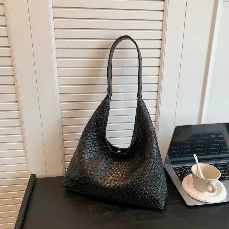 R&B | Tasche Vegan Leder Alltag Gewebte Tasche Schultertasche