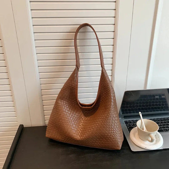 R&B | Tasche Vegan Leder Alltag Gewebte Tasche Schultertasche